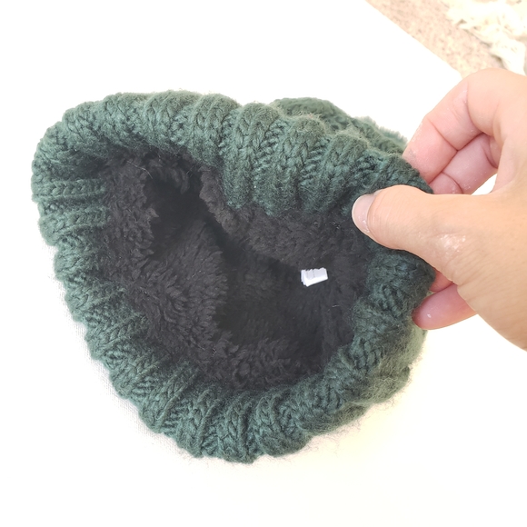 Michael Kors Teal Knit Pom-Pom Hat - Picture 6 of 6